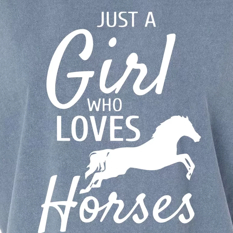 Who Loves Horses Riding Gifts Horse Lover Garment-Dyed Women's Muscle Tee