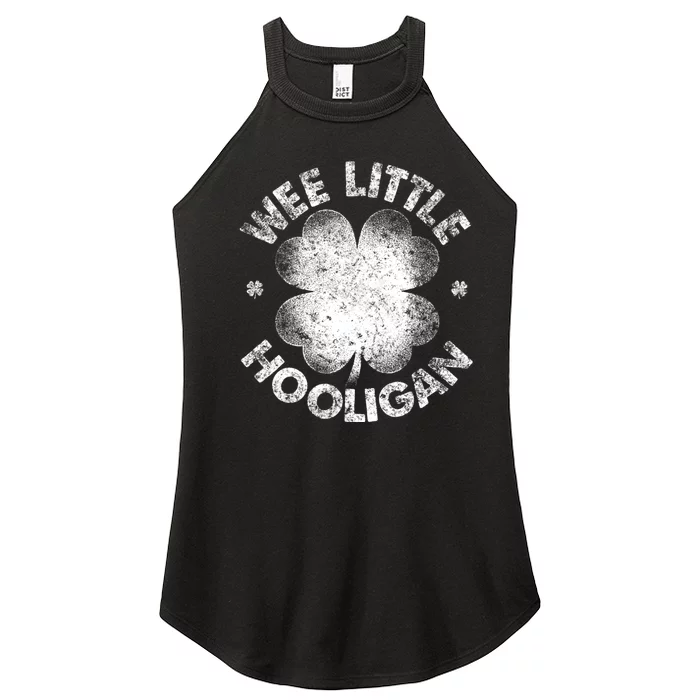 Wee Little Hooligan Funny St Patrick's Day Shamrock Women’s Perfect Tri Rocker Tank