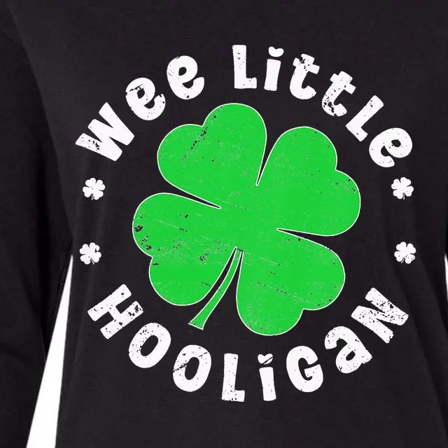 WEE LITTLE HOOLIGAN St. Patrick's Day Womens Cotton Relaxed Long Sleeve T-Shirt