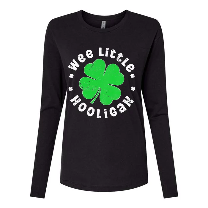 WEE LITTLE HOOLIGAN St. Patrick's Day Womens Cotton Relaxed Long Sleeve T-Shirt