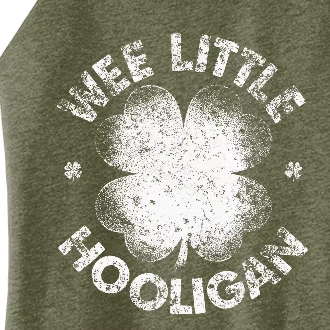 Wee Little Hooligan Funny St Patrick's Day Shamrock Women’s Perfect Tri Rocker Tank