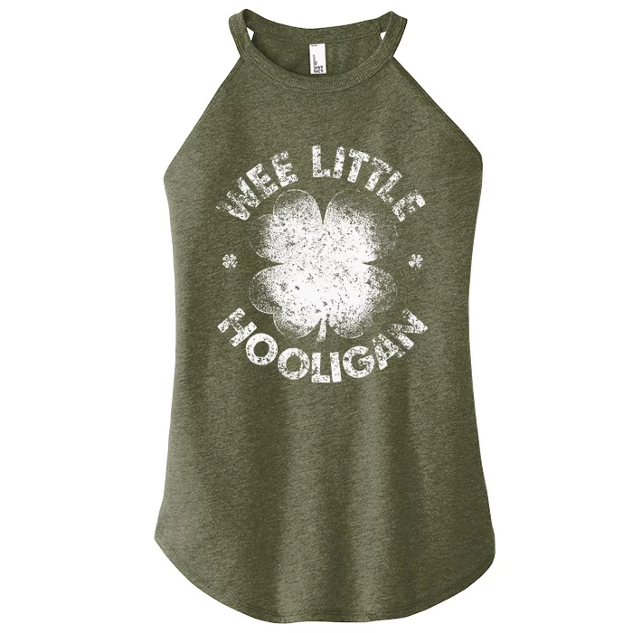 Wee Little Hooligan Funny St Patrick's Day Shamrock Women’s Perfect Tri Rocker Tank