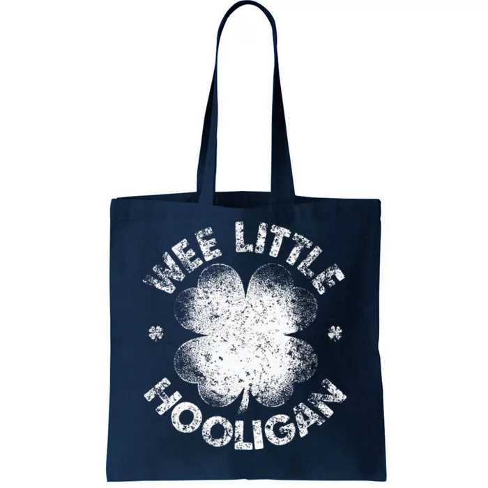 Wee Little Hooligan Funny St Patrick's Day Shamrock Tote Bag