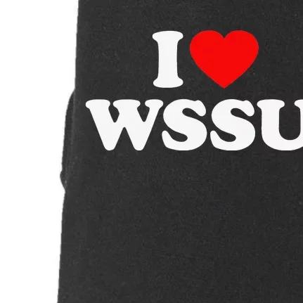 WSSU Love Heart College University Alumni Doggie 3-End Fleece Hoodie