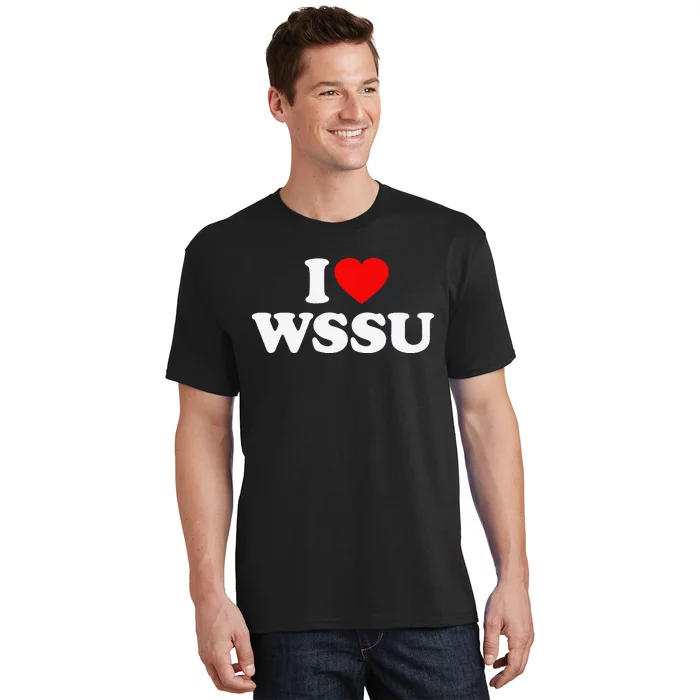 WSSU Love Heart College University Alumni T-Shirt