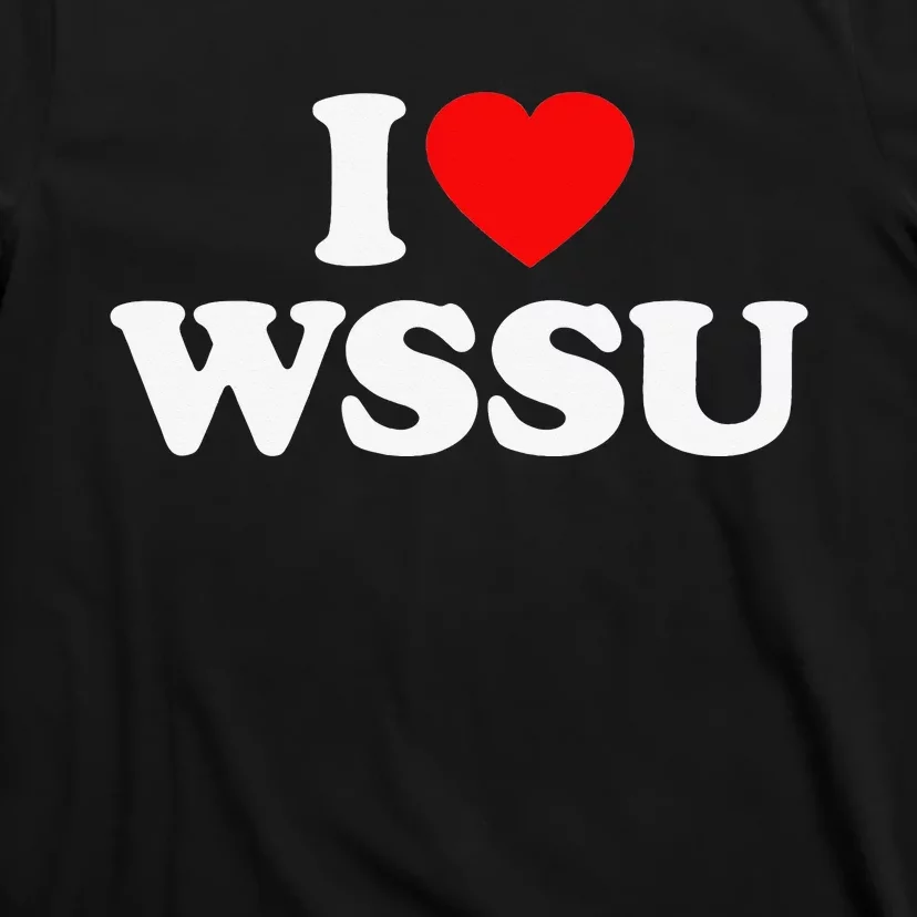 WSSU Love Heart College University Alumni T-Shirt