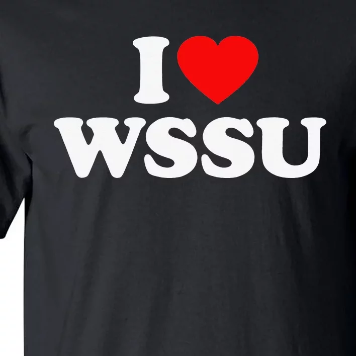 WSSU Love Heart College University Alumni Tall T-Shirt