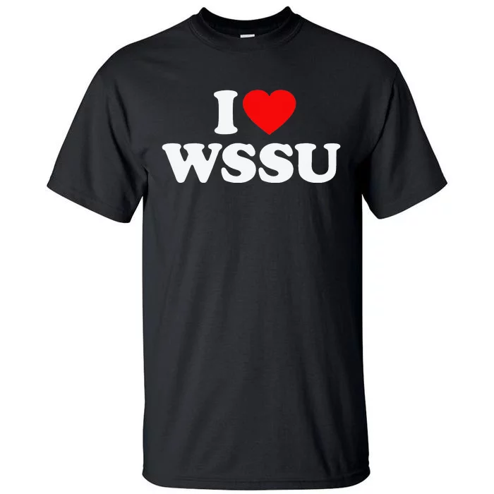 WSSU Love Heart College University Alumni Tall T-Shirt