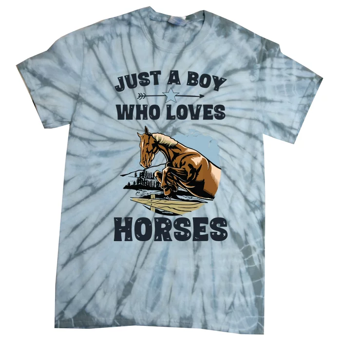 Who Loves Horses Shirts Horse Equestrian Tie-Dye T-Shirt