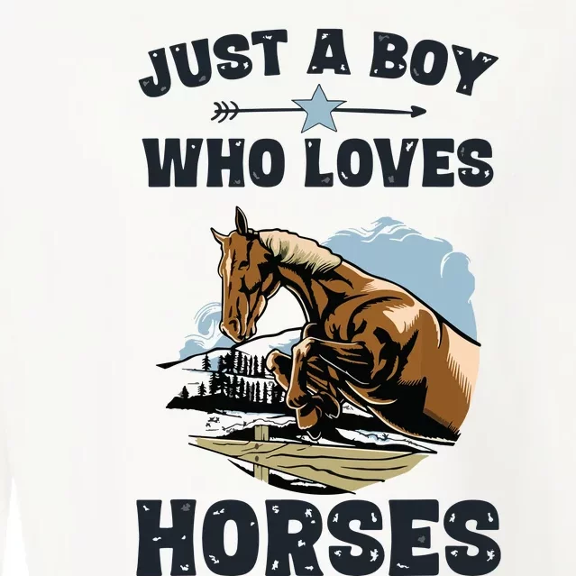 Who Loves Horses Shirts Horse Equestrian Cropped Pullover Crew