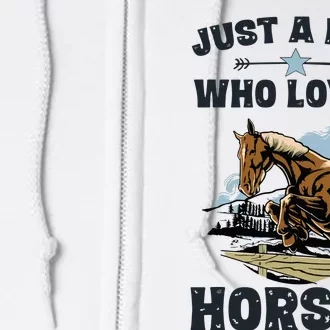 Who Loves Horses Shirts Horse Equestrian Full Zip Hoodie