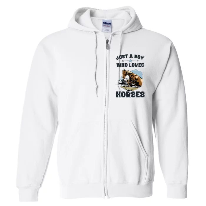 Who Loves Horses Shirts Horse Equestrian Full Zip Hoodie