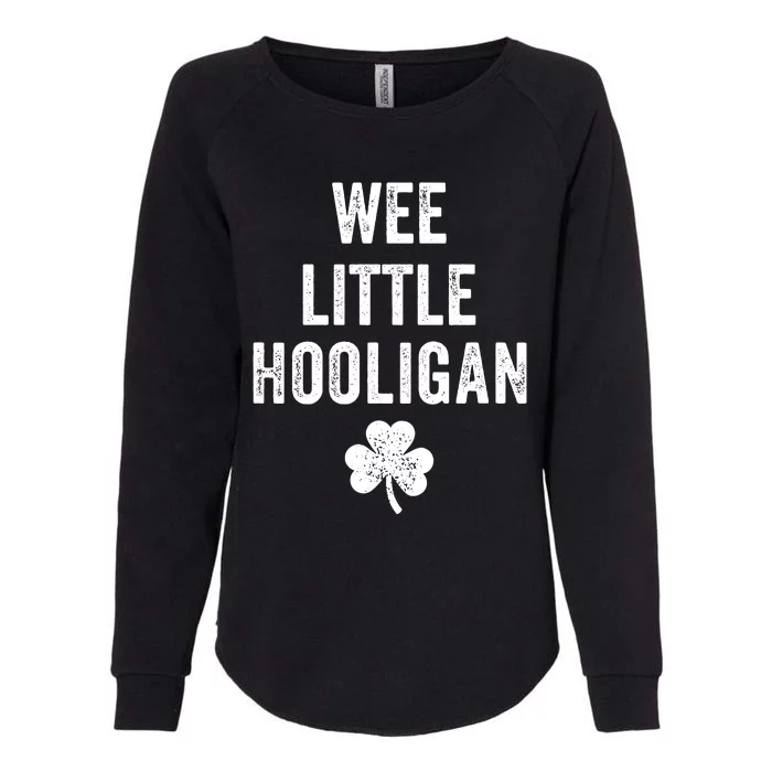 Wee Little Hooligan St Patricks Day Irish Baby Womens California Wash Sweatshirt