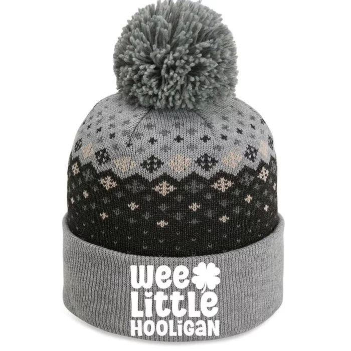 WEE LITTLE HOOLIGAN St. Patrick's Day Girl The Baniff Cuffed Pom Beanie