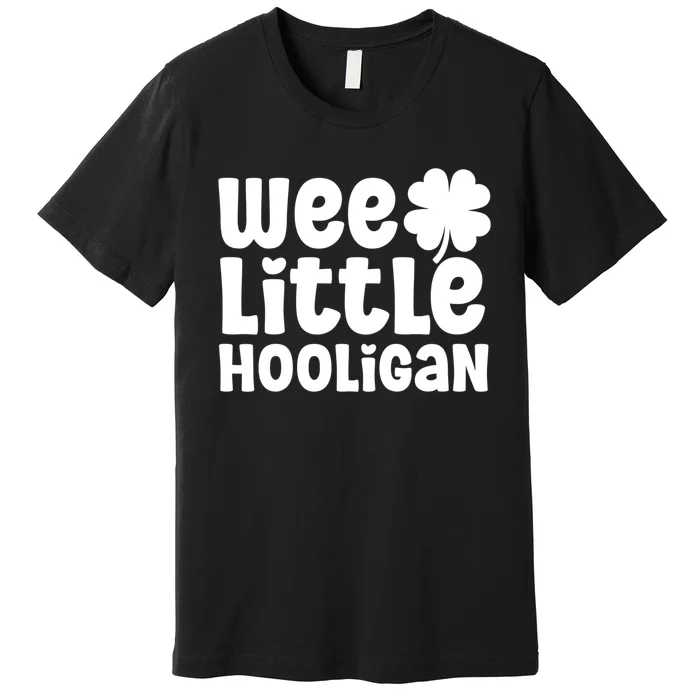 WEE LITTLE HOOLIGAN St. Patrick's Day Girl Premium T-Shirt