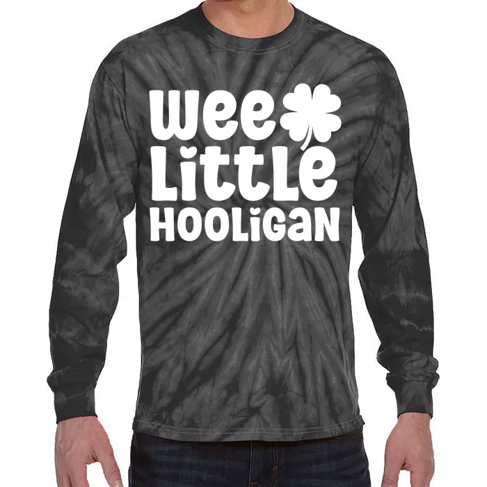 WEE LITTLE HOOLIGAN St. Patrick's Day Girl Tie-Dye Long Sleeve Shirt