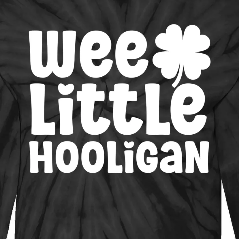 WEE LITTLE HOOLIGAN St. Patrick's Day Girl Tie-Dye Long Sleeve Shirt