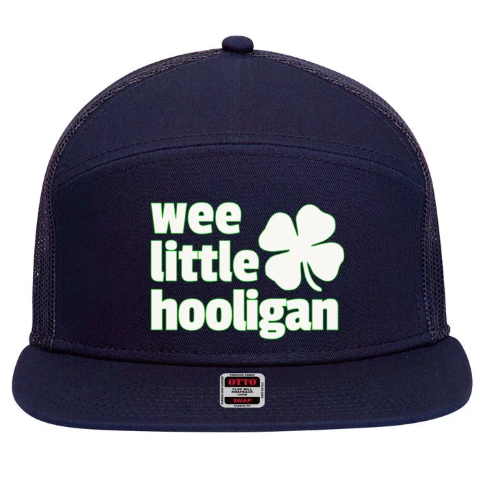 WEE LITTLE HOOLIGAN St. Patrick's Day Boy Girl 7 Panel Mesh Trucker Snapback Hat