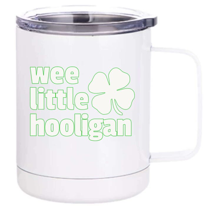 WEE LITTLE HOOLIGAN St. Patrick's Day Boy Girl Front & Back 12oz Stainless Steel Tumbler Cup