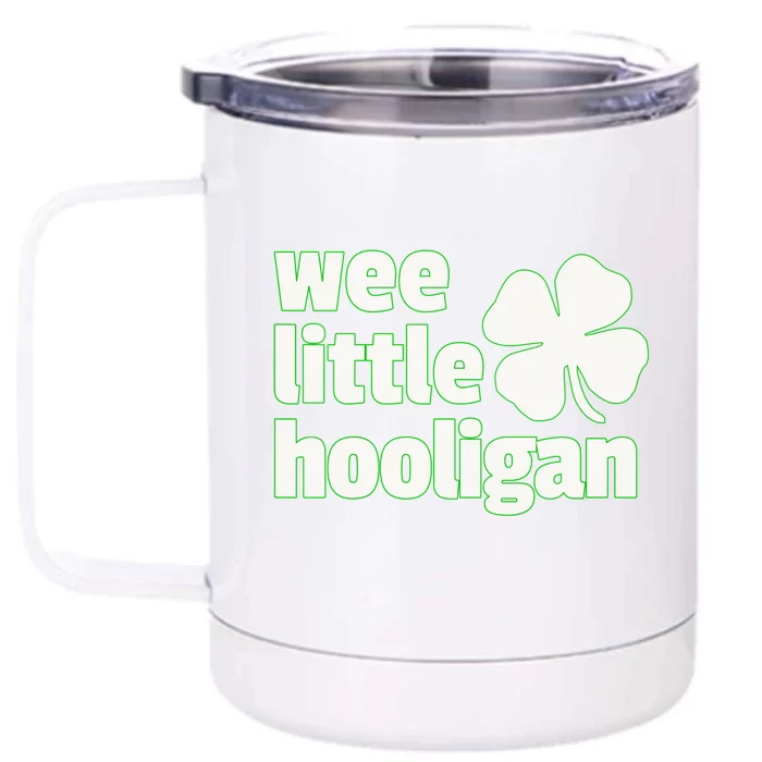 WEE LITTLE HOOLIGAN St. Patrick's Day Boy Girl Front & Back 12oz Stainless Steel Tumbler Cup