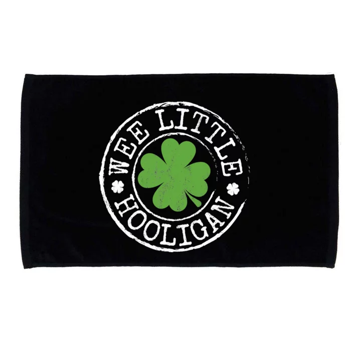 Wee Little Hooligan Funny Clovers Teen St Patrick's Day Microfiber Hand Towel