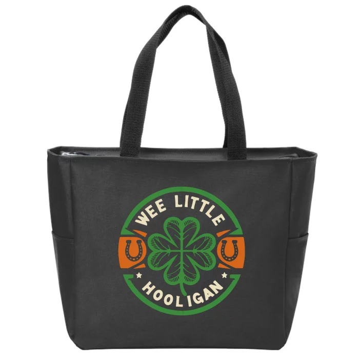 Wee Little Hooligans St Patricks Zip Tote Bag