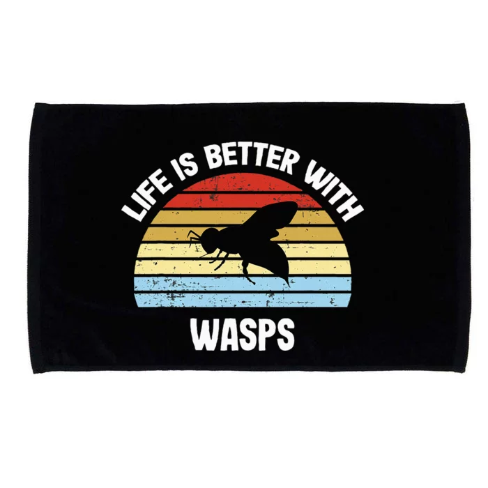 Wasp Life Is Better With Wasps Microfiber Hand Towel