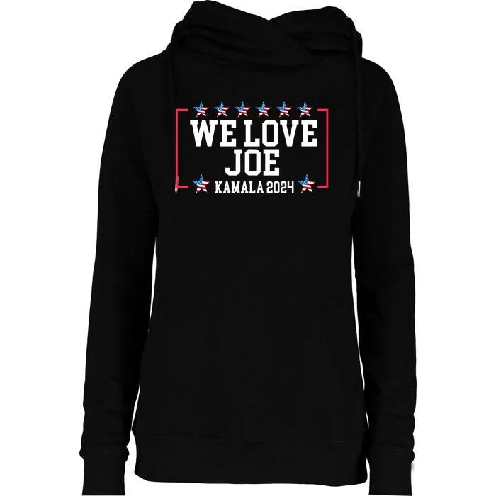 We Love Joe & Madam President Womens Funnel Neck Pullover Hood