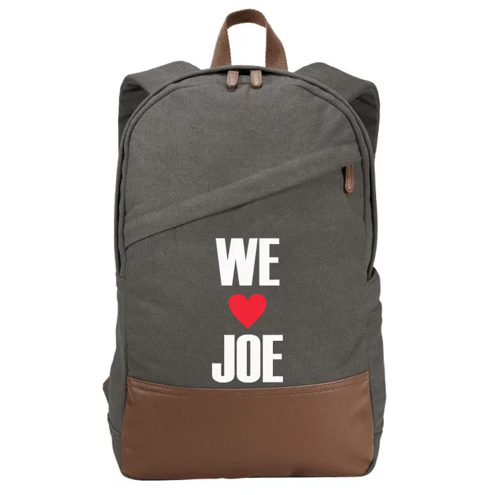 We Love Joe Biden 46th President United States Democrat Cotton Canvas Backpack