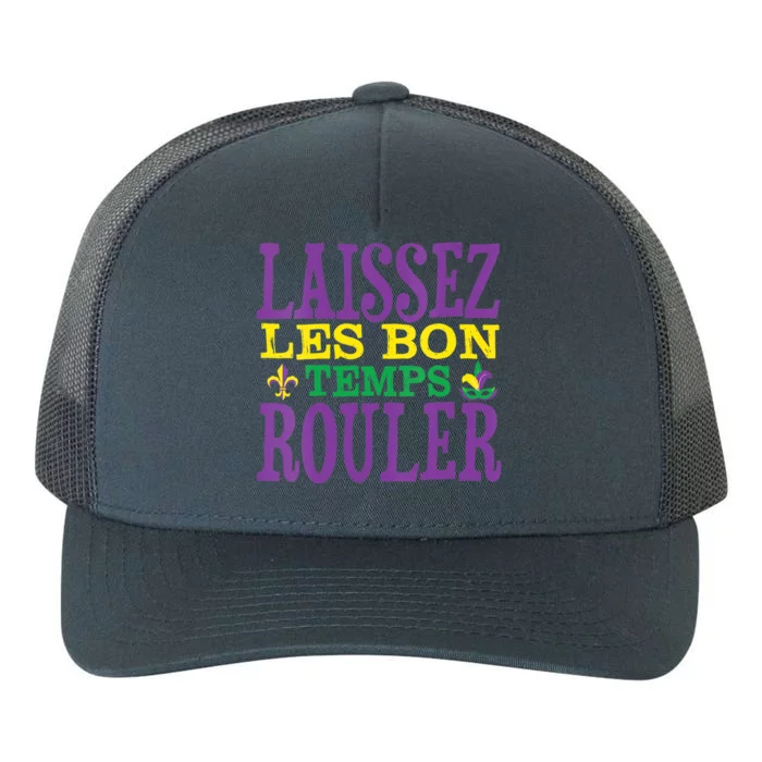 Womens Laissez Les Bons Temps Rouler Mardi Gras Funny Party Costume Yupoong Adult 5-Panel Trucker Hat