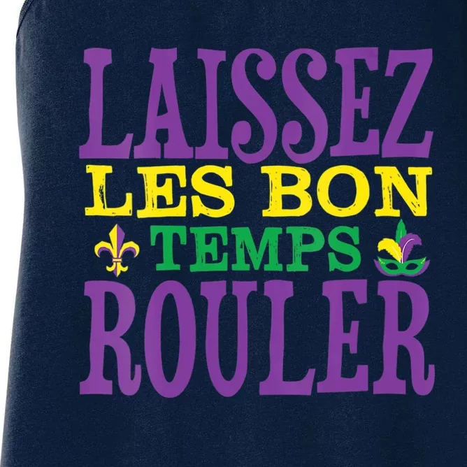 Womens Laissez Les Bons Temps Rouler Mardi Gras Funny Party Costume Women's Racerback Tank