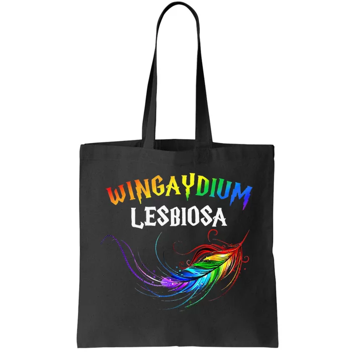 Wingaydium Lesbiosa Lgbt Pride Tote Bag