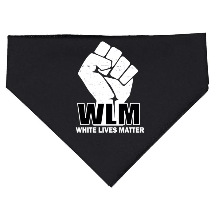 WLM White Lives Matters Fist USA-Made Doggie Bandana