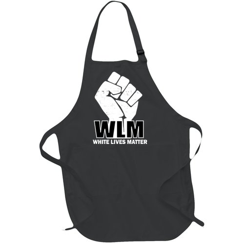 WLM White Lives Matters Fist Full-Length Apron With Pocket