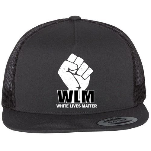 WLM White Lives Matters Fist Flat Bill Trucker Hat