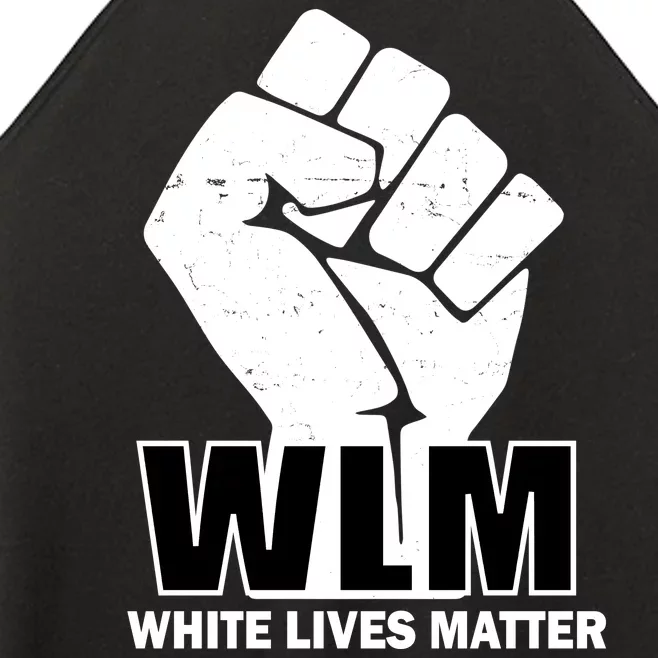 WLM White Lives Matters Fist Women’s Perfect Tri Rocker Tank