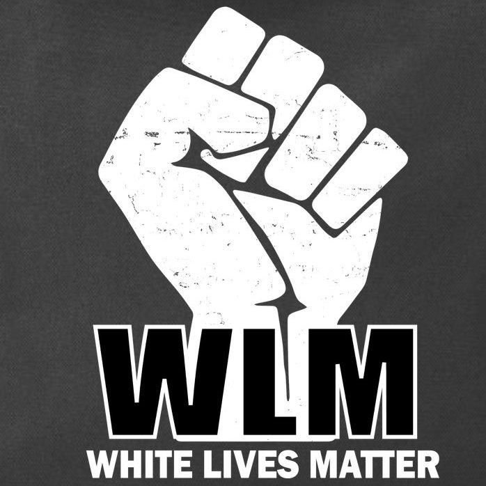 WLM White Lives Matters Fist Zip Tote Bag