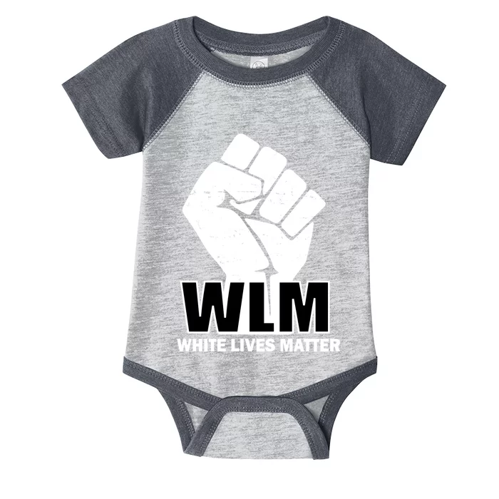 WLM White Lives Matters Fist Infant Baby Jersey Bodysuit