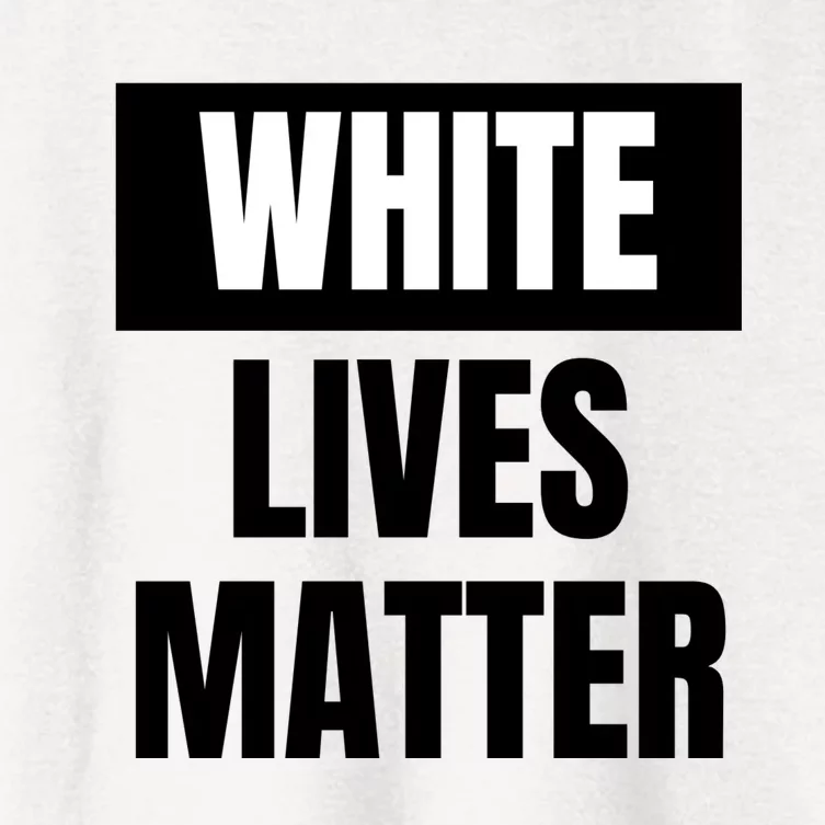 White Lives Matter Sign Women's Crop Top Tee