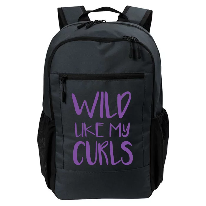 Wild Like My Curls Cute Curly Hair Design Daily Commute Backpack