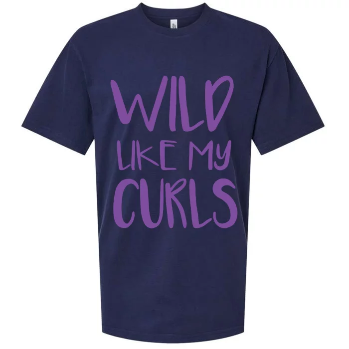 Wild Like My Curls Cute Curly Hair Design Sueded Cloud Jersey T-Shirt