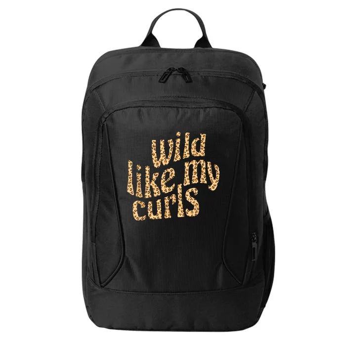 Wild Like My Curls Cute Curly Hair Leopard Cheetah Print City Backpack