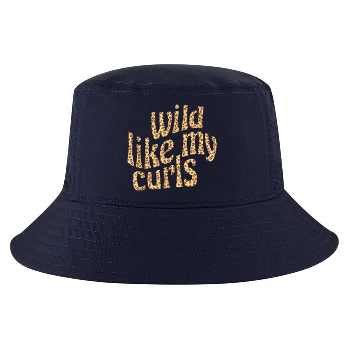 Wild Like My Curls Cute Curly Hair Leopard Cheetah Print Cool Comfort Performance Bucket Hat