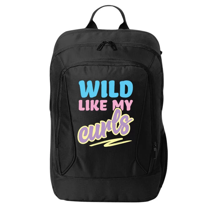 Wild Like My Curls Cute Curly Haired For Women Girls City Backpack