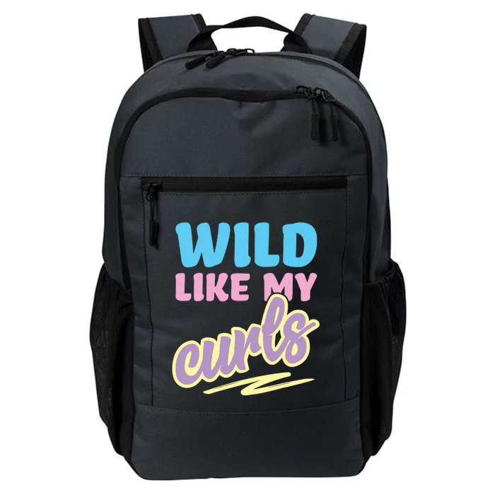 Wild Like My Curls Cute Curly Haired For Women Girls Daily Commute Backpack