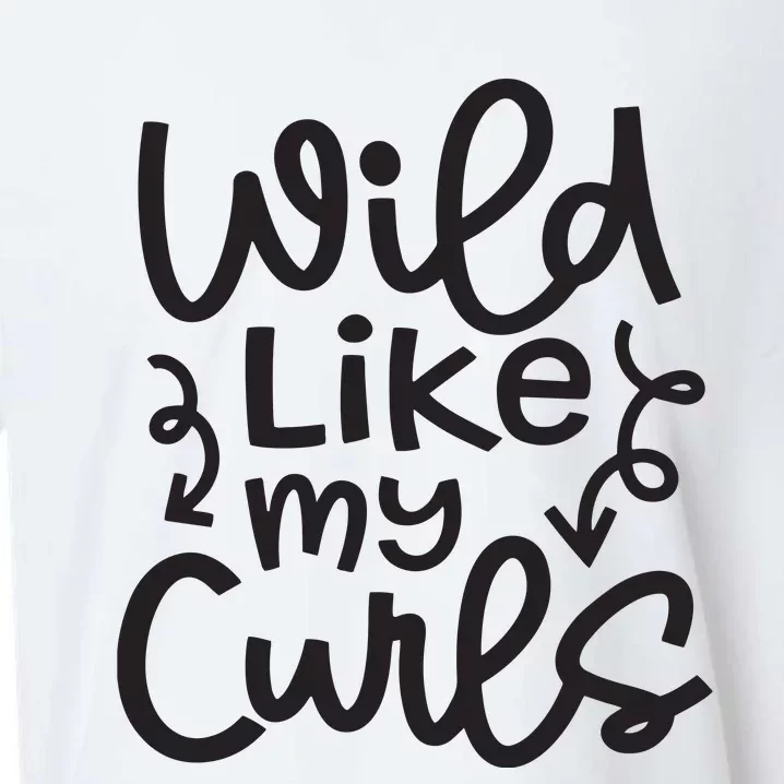 Wild Like My Curls Cute Natural Curly Hair Funny Sueded Cloud Jersey T-Shirt