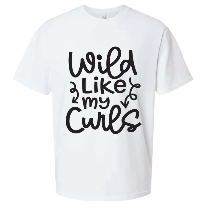 Wild Like My Curls Cute Natural Curly Hair Funny Sueded Cloud Jersey T-Shirt