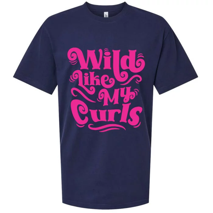 Wild Like My Curls For Curly Haired Kids And Adults Sueded Cloud Jersey T-Shirt