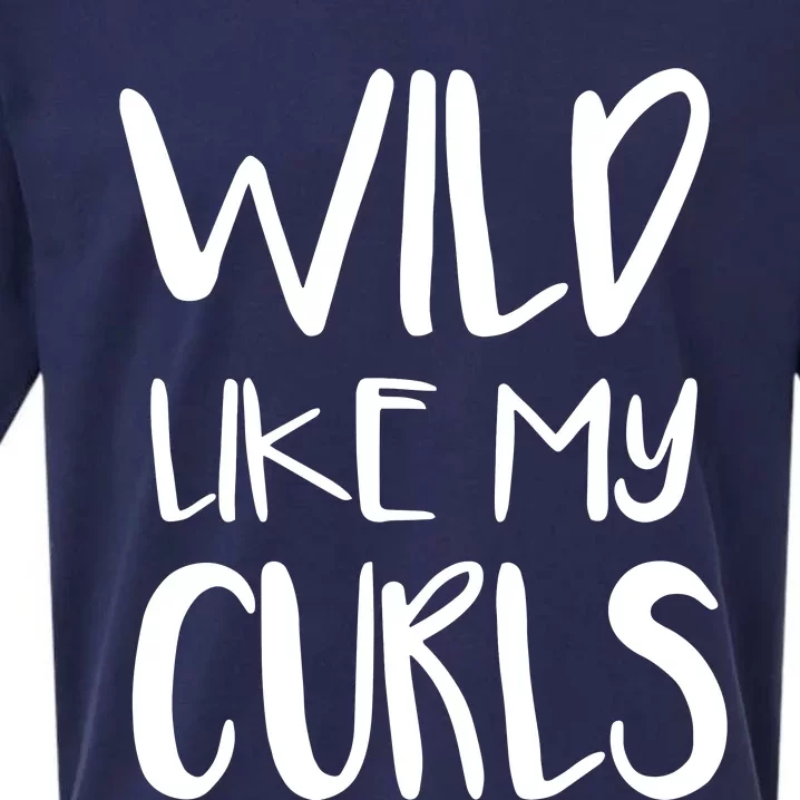 Wild Like My Curls Cute Curly Hair Design Sueded Cloud Jersey T-Shirt