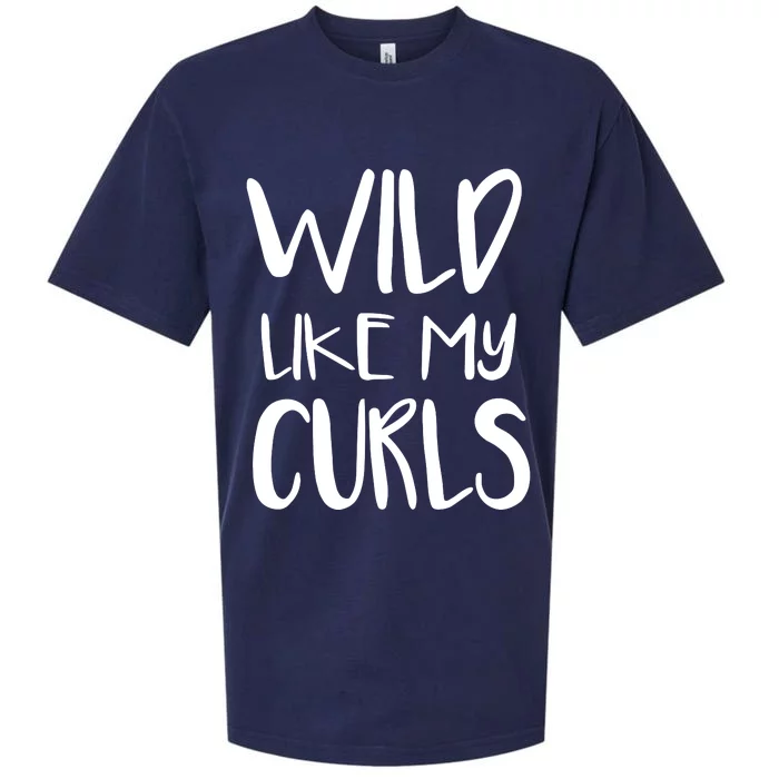 Wild Like My Curls Cute Curly Hair Design Sueded Cloud Jersey T-Shirt